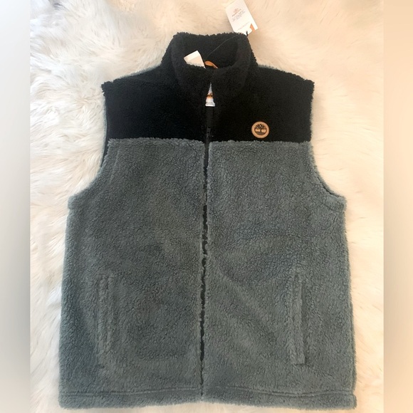 NWT TIMBERLAND MEN'S SHERPA VEST - Picture 1 of 2